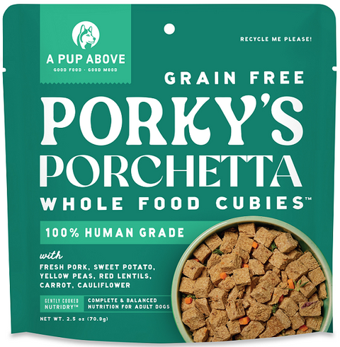 A Pup Above Whole Food Cubies Grain Free Porky's Porchetta Dry Dog Food