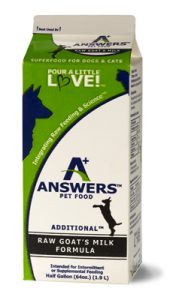Answers Frozen Raw Goats Milk