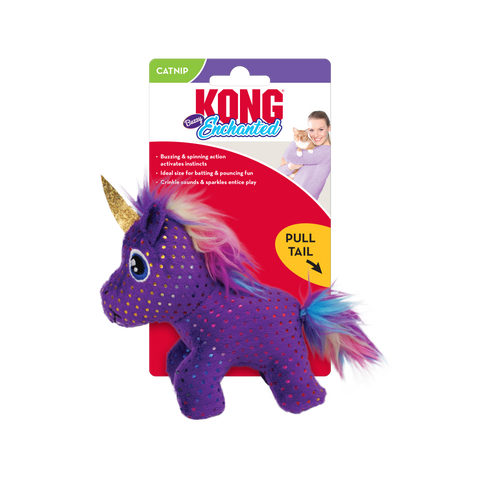 KONG Enchanted Buzzy Unicorn Cat Toy