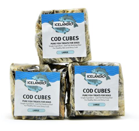 Icelandic+ Cod Skin Large Cube Dog Treat (Single)