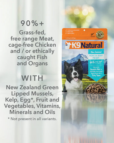 K9 Natural Hoki & Beef Freeze-Dried Dog Food