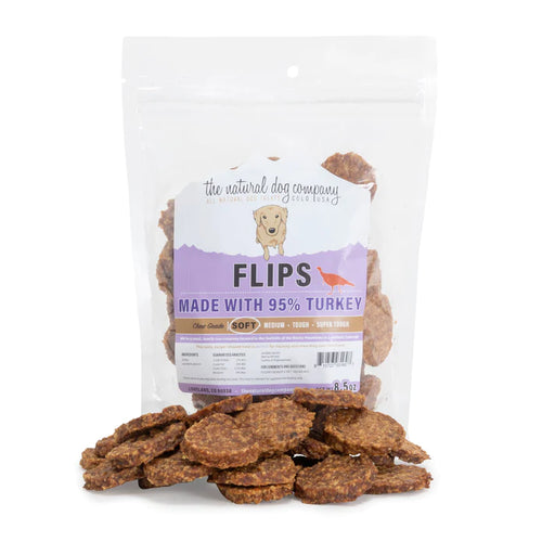 The Natural Dog Company 95% Turkey Flips (8.5 oz)