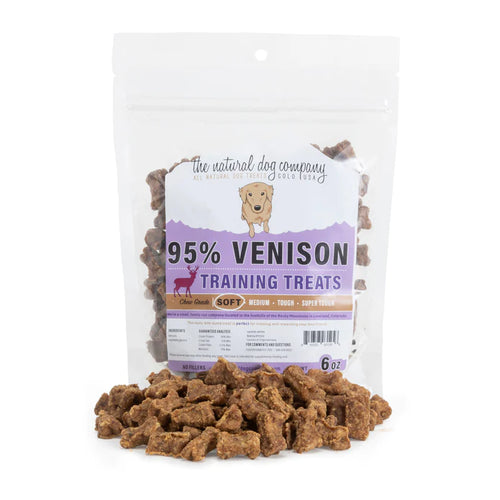 Tuesdays Natural Dog Company 95% Venison Training Bites Dog Treats (6 oz)