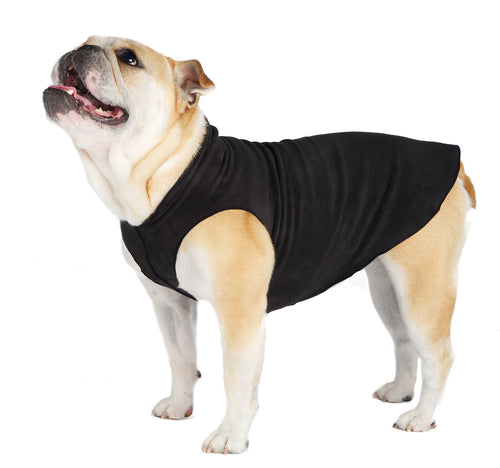 Gold Paw Single Stretch Fleece Black