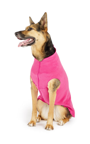 Gold Paw Single Stretch Fleece Fuchsia