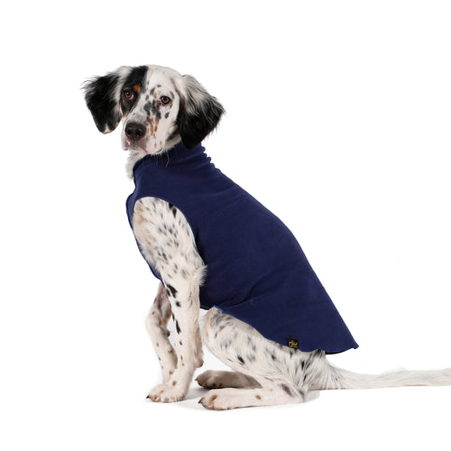 Gold Paw Single Stretch Fleece Navy