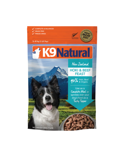 K9 Natural Hoki & Beef Freeze-Dried Dog Food