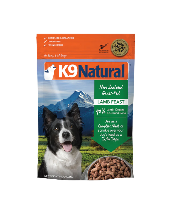 K9 Natural Lamb Feast Freeze-Dried Dog Food