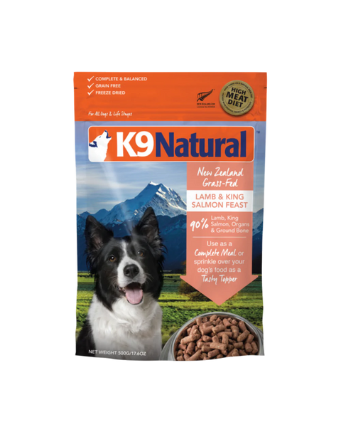 K9 Natural Lamb & King Salmon Feast Freeze Dried Dog Food 17.6oz