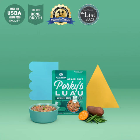 A Pup Above Porky's Luau Grain Free Gently Cooked Frozen Dog Food