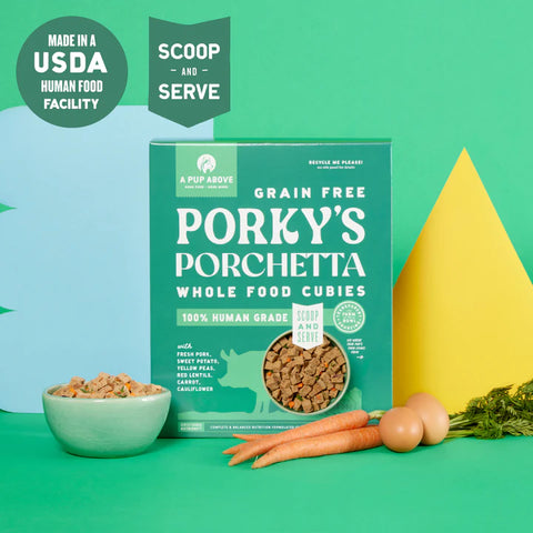 A Pup Above Whole Food Cubies Grain Free Porky's Porchetta Dry Dog Food