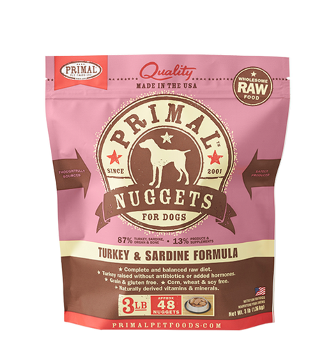 Primal Canine Frozen Raw Turkey & Sardine