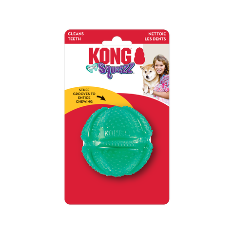 KONG Squeezz Dental Ball Dog Toy