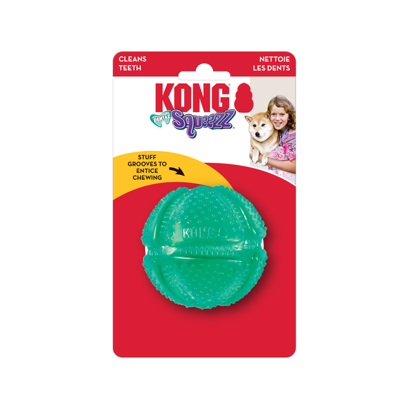 KONG Squeezz Dental Ball Dog Toy