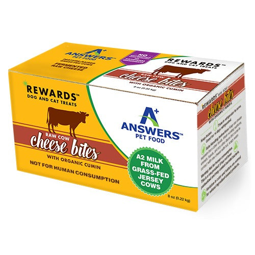 Answers RewardsTM Raw Cow Cheese Bites – Organic Garlic