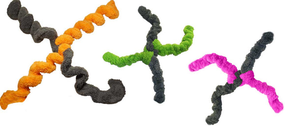 Cycle Dog Duraplush Springy Thing Orange Grey Med