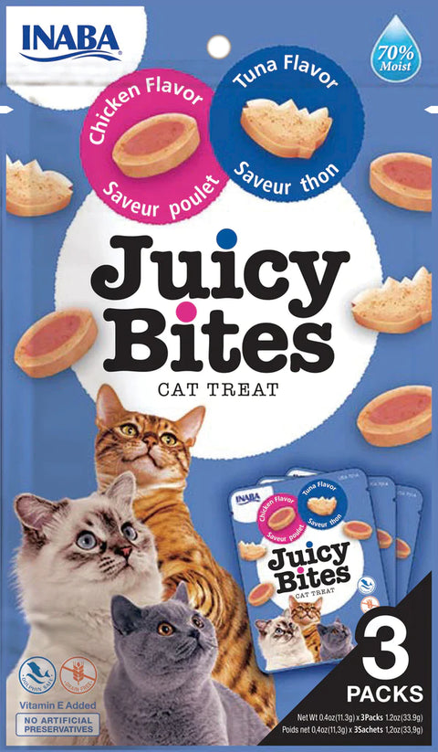 INABA Juicy Bites Chicken & Tuna Flavor Cat Treats