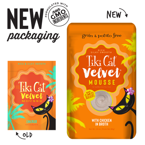 Tiki Cat Velvet Mousse Chicken in Broth Cat Food