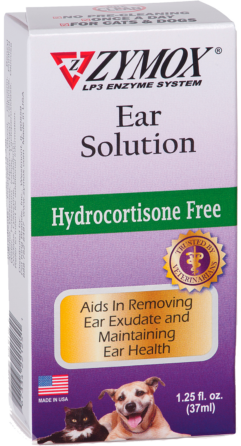 Zymox Ear Solution Hydrocortisone Free