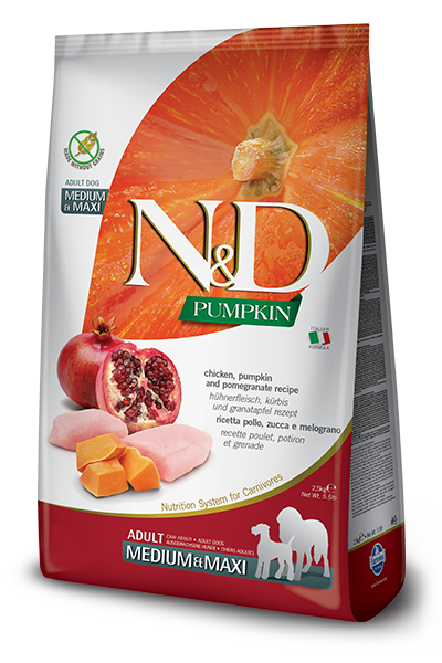 Farmina N&D Chicken, Pomegranate & Pumpkin Med/Maxi Adult Dry Dog Food