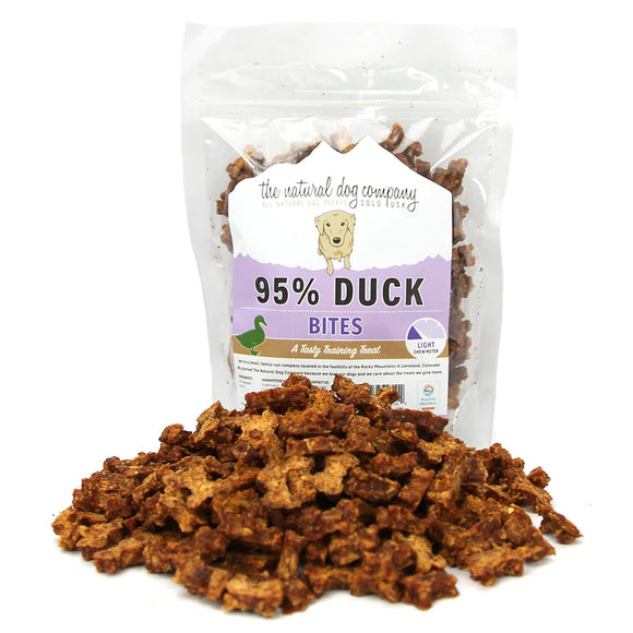 Tuesdays Natural Dog Company 95% Duck Training Bites Dog Treats (6 oz)
