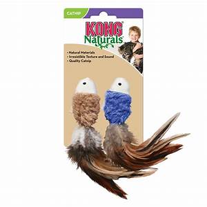 KONG Naturals Crinkle with Feathers Cat Toys