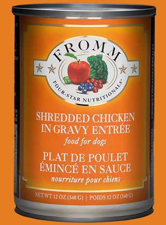 Fromm Shredded Chicken in Gravy Canned Dog Food 12oz
