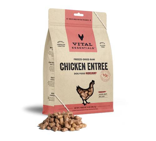 Vital Essentials Freeze-Dried Chicken Mini Nibs Dog Food