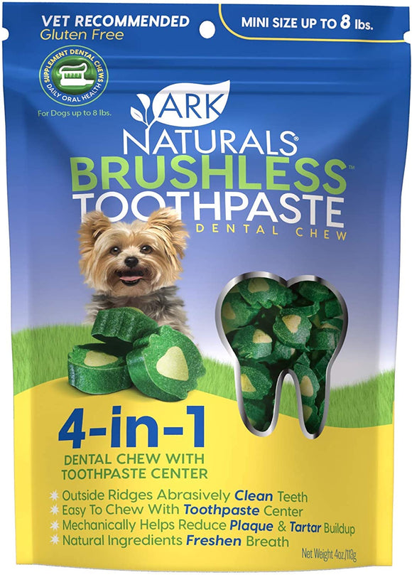 Ark Naturals Brushless Toothpaste Mini Dog Treats