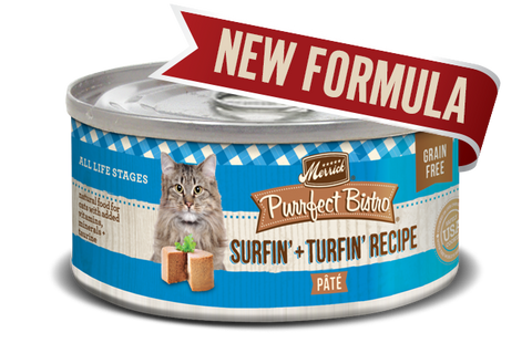 Merrick Purrfect Bistro Surf & Turf Pate Grain Free Canned Cat Food