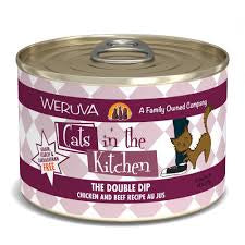 Weruva Cats in the Kitchen The Double Dip Chicken and Beef Recipe Au Jus Canned Cat Food (3.2 Oz - 24pk)