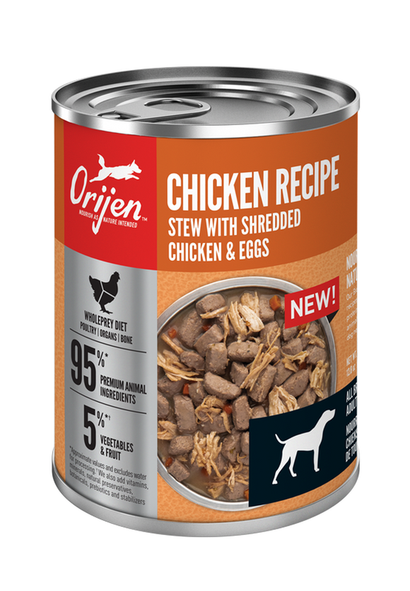 ORIJEN Chicken Recipe Stew Canned Dog Food 12.8 oz