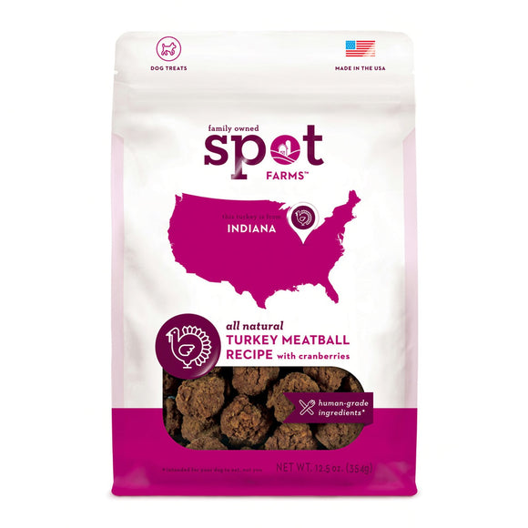 Spot Farms Turkey Meatballs with Cranberries Dog Treats