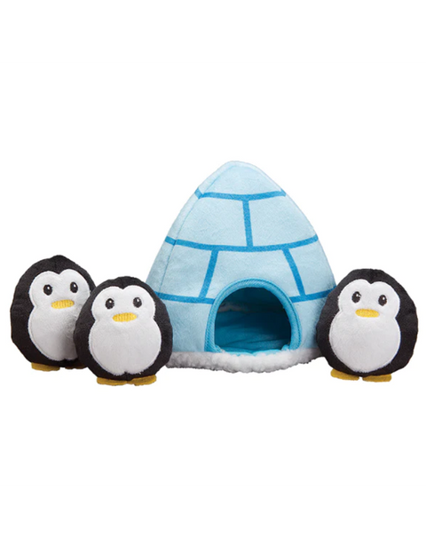 Patchwork Pets Igloo with Penguins 8"