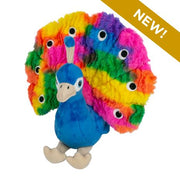 Tall Tails Peacock with Squeaker Plush Dog Toy