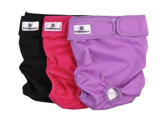 Pet Parents Washable Dog Diapers Princess 3 pack