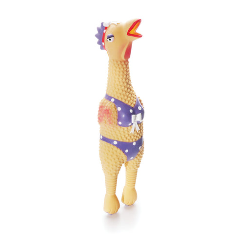 Charming Pet Squawkers Latex Rubber Chicken