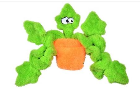 Cycle Dog Duraplush Unstuffed Springy Potted Ivy Dog Toy