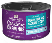Stella and Chewy Carnivore Cravings Salmon, Tuna and Mackerel Recipe Purrfect Pate Canned Cat Food