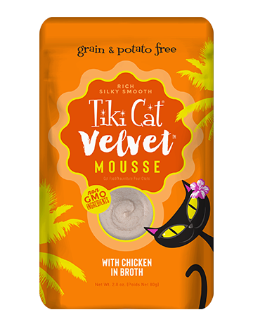 Tiki Cat Velvet Mousse Chicken in Broth Cat Food